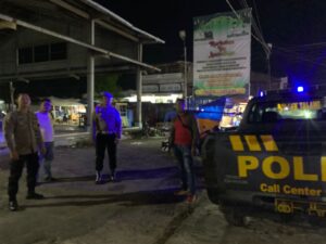 Polsek Talawi Gelar Patroli Malam di Ujung Bom dan Pajak Tanjung Tiram – Antisipasi Gangguan Kamtibmas