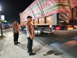 Personel Polsek Air Putih Gelar Patroli Malam, Antisipasi Gangguan Kamtibmas Sasaran Balap Liar, Begal Dan Tawuran