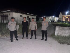 Personel Polsek Medang Deras Gelar Patroli Malam, Antisipasi Kejahatan Dan Gangguan Kamtibmas