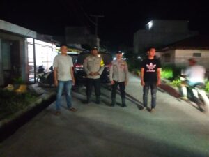 Polsek Medang Deras Laksanakan Patroli Malam Gabungan, Antisipasi Kejahatan Dan Premanisme   