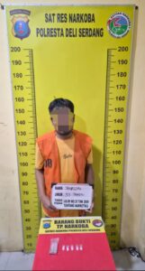 Sat Res Narkoba Polresta Deli Serdang Ungkap Kasus Sabu di Pantai Labu, Seorang Pria Diamankan   