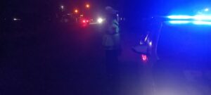 Sat Lantas Polres Batu Bara Laksanakan Patroli Blue Light Di Jalinsum Pos Lantas Lima Puluh   