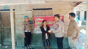 Polsek Air Putih Gelar Minggu Kasih, Berikan Bantuan Sembako Kepada Warakawuri Dan Masyarakat Kurang Mampu   