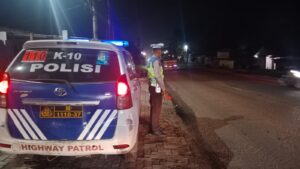 Satlantas Polres Batu Bara Laksanakan Patroli Blue Light, Pantau Jalinsum Rawan Laka Dan Balap Liar   