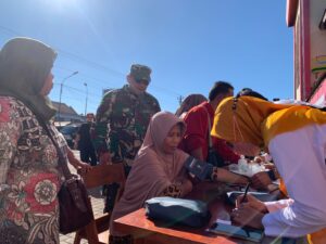 Peduli Akan Kesehatan Warga, Kodim Wonogiri Gelar Bakti Kesehatan    