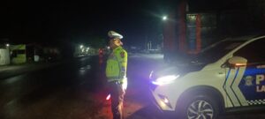 Satlantas Polres Batu Bara Laksanakan Patroli Blue Light, Antisipasi Kecelakaan Lalu Lintas Dan Kemacetan   