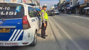 Sat Lantas Polres Batu Bara Laksanakan Patroli Sore di Jalinsum Simpang Tanah Merah – Kegiatan Aman Lancar   