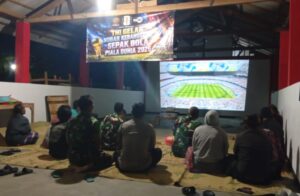 Kodim Wonogiri Gelar Nobar Piala Dunia Di 16 Titik, Warga Begitu Antusias    