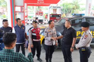 Polres Batu Bara Laksanakan Patroli dan Pengecekan SPBU, Pastikan Distribusi BBM Berjalan Aman dan Lancar