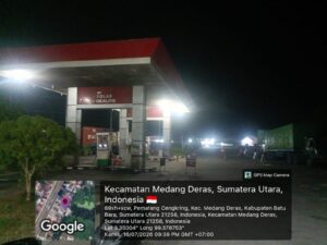 Polsek Medang Deras Pantau Stok BBM di Dua SPBU – Keterlambatan Pengiriman dari Labuhan Belawan, Antrian Tetap Lancar   