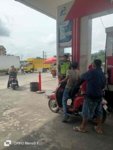 Satlantas Pos Sei Bejangkar Lakukan Patroli Jalinsum – Kibas Bendera Merah di Lokasi Rawan, Kegiatan Aman Lancar   