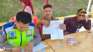 Satlantas Polres Batu Bara Gelar Operasi Penindakan Kendaraan ODOL di Tol KM 114 Ruas Inkis
