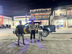 Polsek Talawi Lakukan Patroli Malam – Antisipasi Gangguan Kamtibmas dan Edukasi Anti Pungutan Liar   