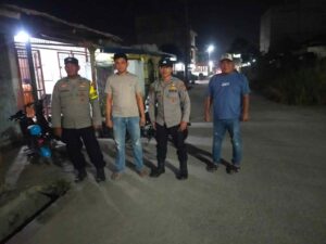 Polsek Medang Deras Lakukan Patroli Malam – Antisipasi Kejahatan dan Himbaukan Keamanan Kendaraan