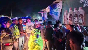 Satlantas Polres Batu Bara Lakukan Patroli Blue Light di Simpang RSUD – Kegiatan Aman Lancar