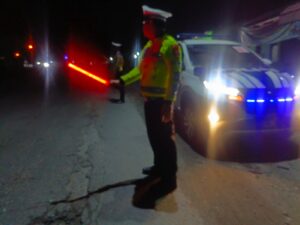 Satlantas Polres Batu Bara Lakukan Patroli Blue Light Dini Hari di Jalinsum Medan-Kisaran – Masyarakat Merasa Nyaman   