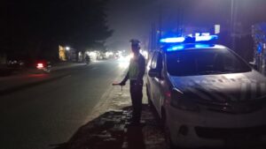 Satlantas Polres Batu Bara Lakukan Patroli Blue Light di Jalinsum Pos Lantas Indrapura – Kegiatan Aman Lancar   