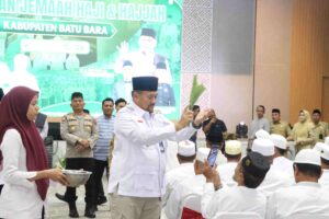 Wakapolres Batu Bara Hadiri Tepung Tawar Pemulangan Jemaah Haji dan Hajjah Tahun 2026
