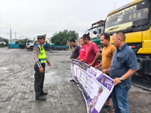 Satlantas Polres Batu Bara Gelar KARIB dan Sosialisasi, Tekan Risiko Kecelakaan di Jalur Logistik   