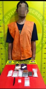 Bekuk Pengedar Narkoba, Satres Narkoba Polresta Deli Serdang amankan Barang Bukti   