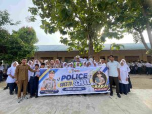 Sat Lantas Polres Batu Bara Gelar Police Goes To School di YAP Citra Abdi Negoro Sei Balai