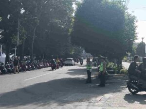 Sat Lantas Pematangsiantar Amankan Kegiatan QRIS Bank Indonesia di Lapangan H. Adam Malik, Arus Lalin Tetap Lancar