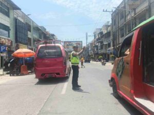 Sat Lantas Pematangsiantar Atur Arus Siang di Jalan Merdeka–Imam Bonjol, Kegiatan Berjalan Aman & Lancar
