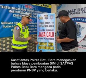Tak Perlu Lewat Calo, Satlantas Polres Batu Bara Pastikan Urus SIM dan Administrasi Kendaraan Bisa Lebih Mudah