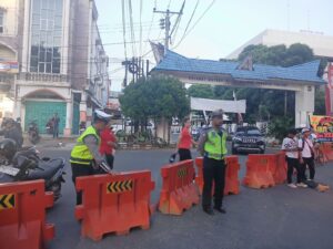 Sat Lantas Polres Pematangsiantar Gelar Blue Light Patrol Malam, Jaga Kamtibmas Dan Tertib Lalu Lintas   