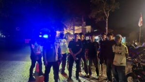 Polsek Medang Deras Patroli KRYD Malam, Sasar Titik Rawan Kejahatan Jalanan