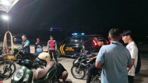 Polsek Air Putih Patroli Malam, Sasar Balap Liar, Begal Dan Tawuran