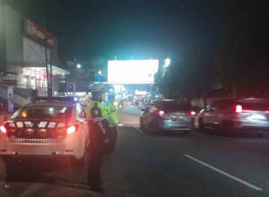 Satlantas Polres Pematangsiantar Laksanakan Blue Light Patrol, Tekan Pelanggaran dan Kejahatan Malam Hari   