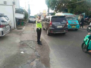 Sat Lantas Polres Pematangsiantar Gelar Pos Padat Pagi, Amankan 35 Titik Persimpangan Kota   