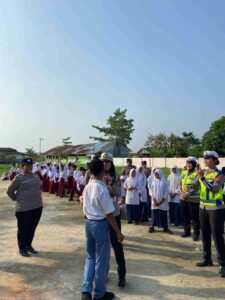 Satlantas Polres Batu Bara Laksanakan Police Go To School di MAS Khusnul Khotimah   