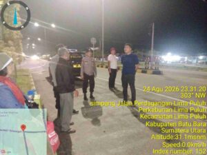 Patroli Mobile Malam Polsek Lima Puluh, Cegah Tawuran & Geng Motor di Titik Rawan   