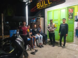 Patroli Antisipasi Kejahatan Jalanan, Polsek Medang Deras Kawal Desa Nanasiam & Pangkalan Dodek Baru