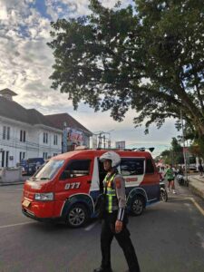Pos Padat Pagi Sabtu, Sat Lantas Pematangsiantar Kawal 35 Titik Rawan Kepadatan Lalu Lintas   