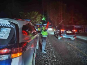 Patroli Malam Sat Lantas Polres Batu Bara di Jalinsum, Antisipasi Titik Rawan Laka & Kemacetan   
