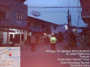 Sat Lantas Pematangsiantar Amankan Jalur Fun Run Marpesta QRIS di Pattimura–Siatas Barita, Kegiatan Berjalan Aman & Lancar   