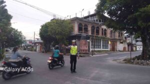 Sat Lantas Pematangsiantar Amankan Jalur Lari 5K & 10K Marpesta QRIS di Jalan Pane–Sibolga, Kegiatan Berjalan Aman & Lancar   