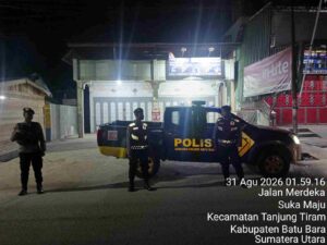 Patroli Blue Light Roda-4 Dini Hari, Polres Batu Bara Cegah 3C dan Kejahatan Jalanan