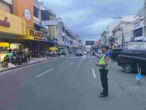 Pos Padat Sore Jumat: Sat Lantas Pematangsiantar Sebar Personel di 18 Titik Jaga Kelancaran Lalu Lintas   