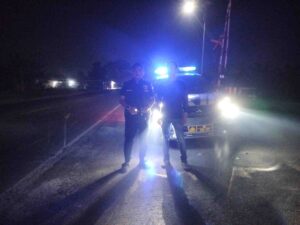 Polsek Medang Deras Laksanakan Patroli Subuh, Cegah Kejahatan Jalanan dan Balap Liar