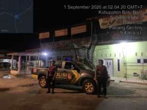 Jaga Keamanan Dini Hari, Sat Samapta Polres Batu Bara Laksanakan Patroli Blue Light Roda-4 di Titik Rawan   
