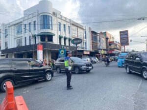 Pos Padat Sore Pematangsiantar: Sat Lantas Sebar Personel di 18 Titik, Jaga Kelancaran Lalu Lintas Jam Pulang Kerja