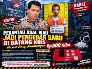 Perantau Asal Riau Jadi Pengedar Sabu di Batang Kuis, Mamat Raup Keuntungan Rp300 Ribu   
