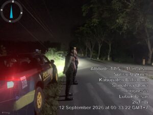 Polres Batu Bara Laksanakan Patroli Blue Light Roda-4, Jaga Keamanan Jalur Lintas Sumatera   