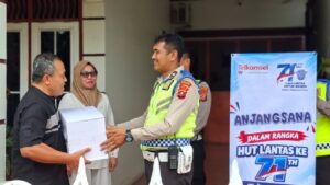Sat Lantas Polres Pematangsiantar Laksanakan Anjangsana ke Purnabakti, Semarakkan HUT Lalu Lintas Bhayangkara ke-71