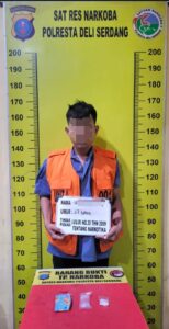 Coba kabur bawa sabu 4,48gram, IH disergap Satresnarkoba Polresta Deli Serdang 