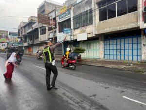 Sat Lantas Polres Pematangsiantar Tegakkan Pos Padat Pagi di 35 Titik, Jaga Kelancaran Lalu Lintas Kota   